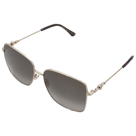 Brown gradient Square Ladies Sunglasses