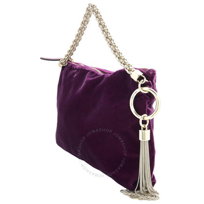 Jimmy Choo, Callie Shimmer Suede Clutch Bag