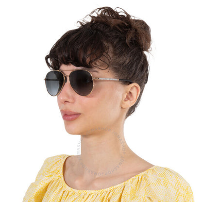 نظارة شمسية نسائية من جيمي تشو، رمادية داكنة متدرجة اللون