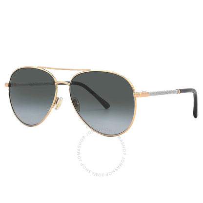 نظارة شمسية نسائية من جيمي تشو، رمادية داكنة متدرجة اللون