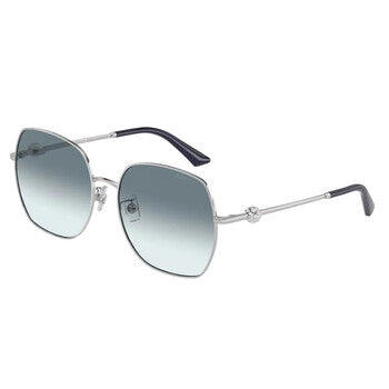 Gradient Blue Square Ladies Sunglasses