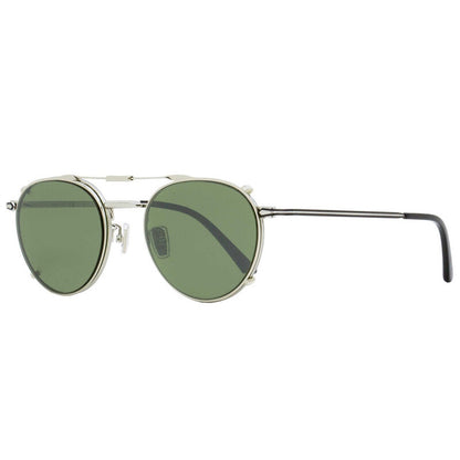 Green Round Men's Clip-on Sunglasses