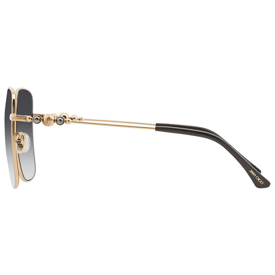 Grey Gradient Square Ladies Sunglasses