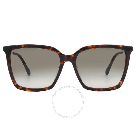 Jimmy Choo, Grey Gradient Square Ladies Sunglasses