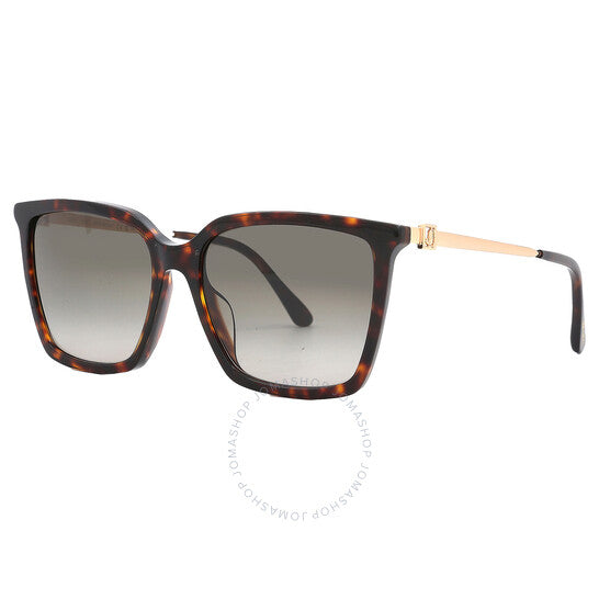 Jimmy Choo, Grey Gradient Square Ladies Sunglasses