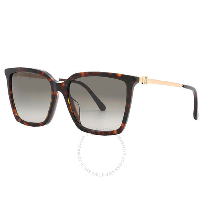 Jimmy Choo, Grey Gradient Square Ladies Sunglasses