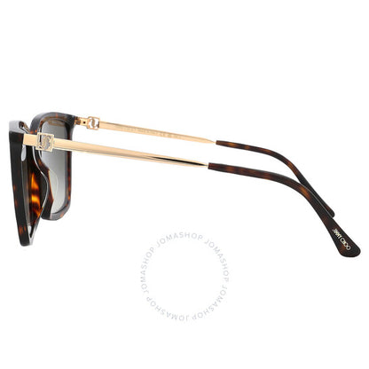 Jimmy Choo, Grey Gradient Square Ladies Sunglasses