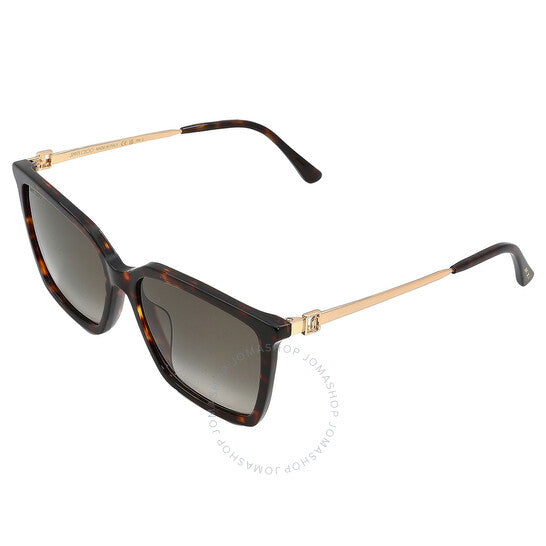Jimmy Choo, Grey Gradient Square Ladies Sunglasses