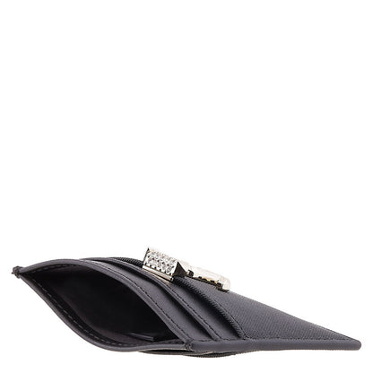 JC Emblem Leather Card Holder