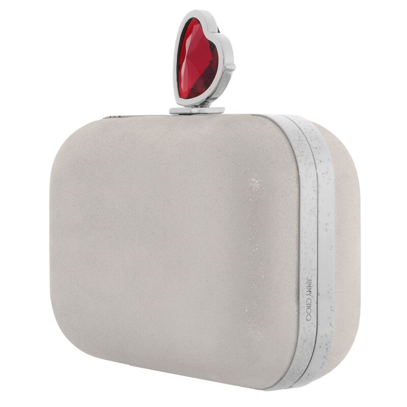 Micro Cloud Heart Clasp Clutch Bag with Chain Strap