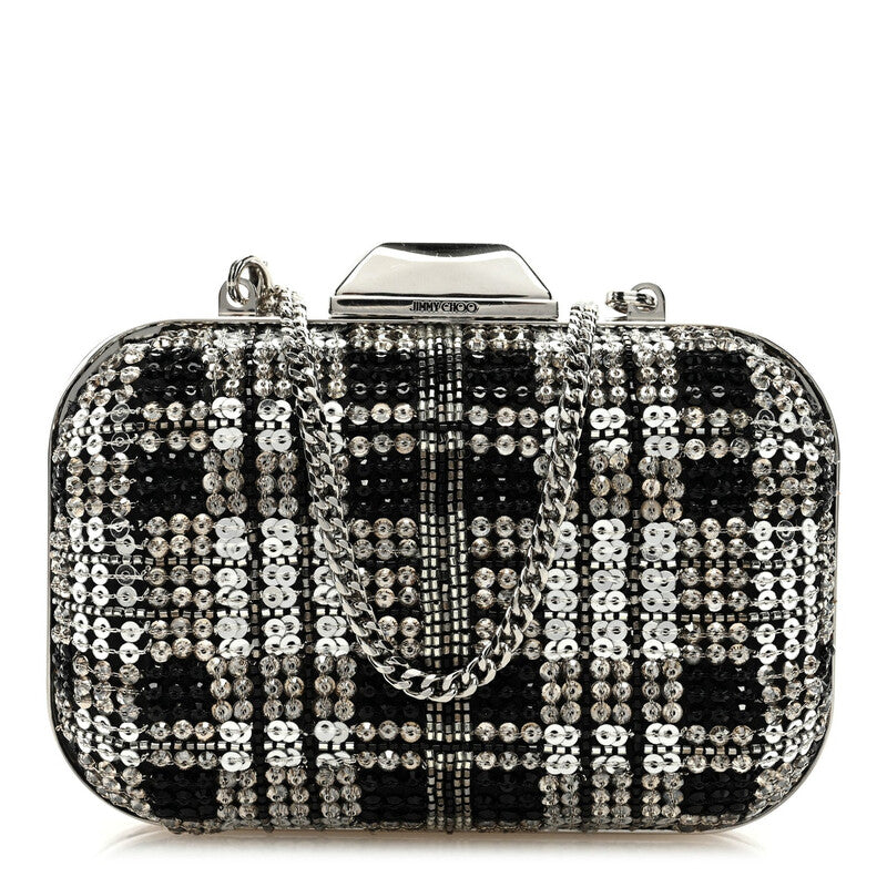 Micro Cloud Sequin-Embellished Clutch