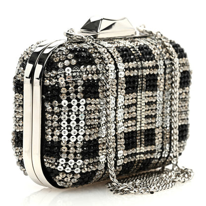 Micro Cloud Sequin-Embellished Clutch