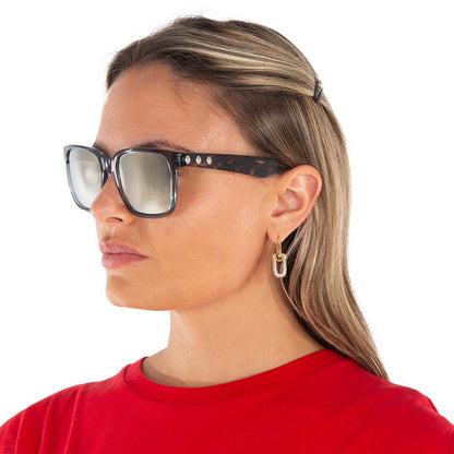 Bronze Mirror Square Ladies Sunglasses