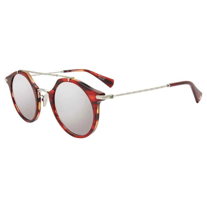 Silver Round Men's Sunglasses