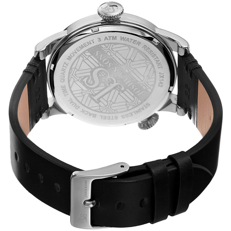 Dual Time Quartz Black Dial Men's Watch