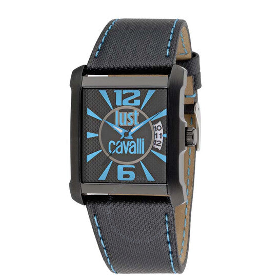 Just Cavalli, Rude Black Dial Men's Watch