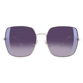 Smok Gradient Mirror Silver Square Ladies Sunglasses