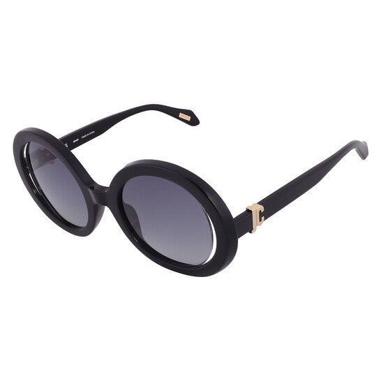 Smoke Gradient Oval Ladies Sunglasses