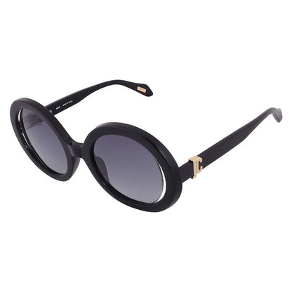 Smoke Gradient Oval Ladies Sunglasses