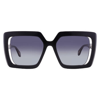 Smoke Gradient Square Ladies Sunglasses