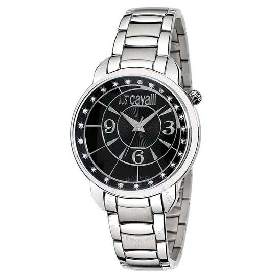 جاست كافالي، ساعة نسائية عصرية بمينا أسود