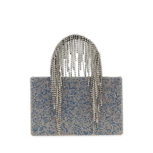 Light-blue Rhinestones Handbag