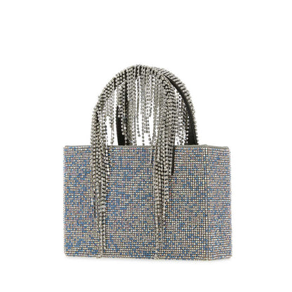 Light-blue Rhinestones Handbag
