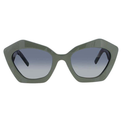 Ladies Blue Rectangular Sunglasses