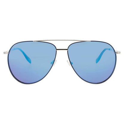 Men's Blue Rectangular Sunglasses