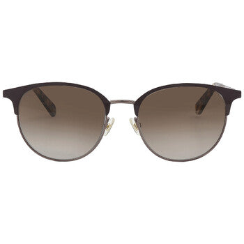 Brown Gradient Oval Ladies Sunglasses