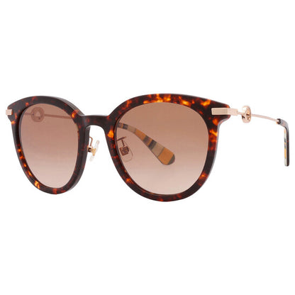 Brown Gradient Oval Ladies Sunglasses