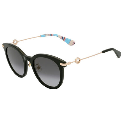 Dark Grey Gradient Oval Ladies Sunglasses