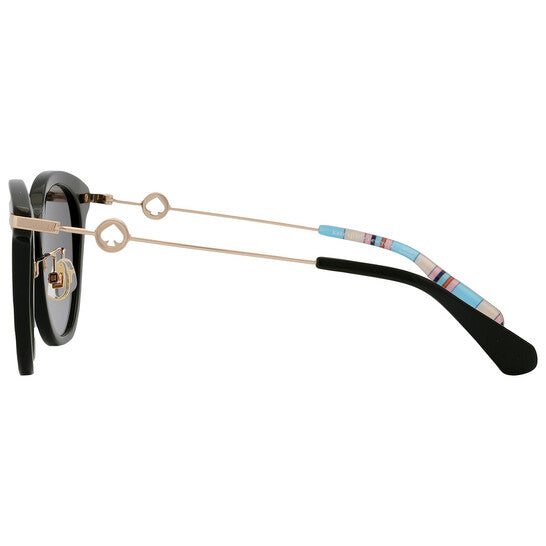 Dark Grey Gradient Oval Ladies Sunglasses