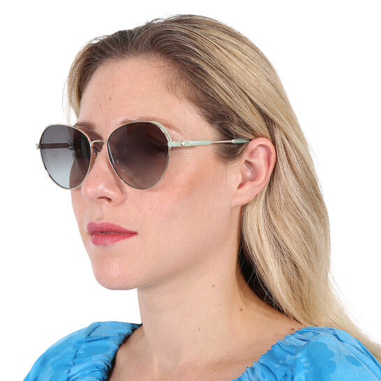Grey Shaded Green Pilot Ladies Sunglasses