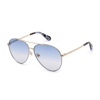 Ladies Blue Pilot Sunglasses