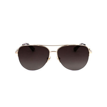 Ladies Brown Pilot Sunglasses