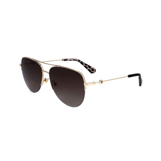 Ladies Brown Pilot Sunglasses