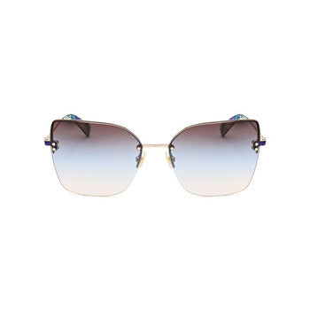 Ladies Gold Tone Butterfly Sunglasses
