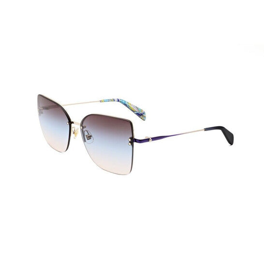 Ladies Gold Tone Butterfly Sunglasses