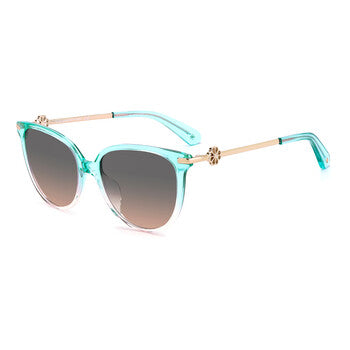 Ladies Green Round Sunglasses