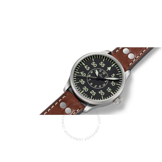 ساعة لاكو آخن الأوتوماتيكية للرجال بمينا أسود