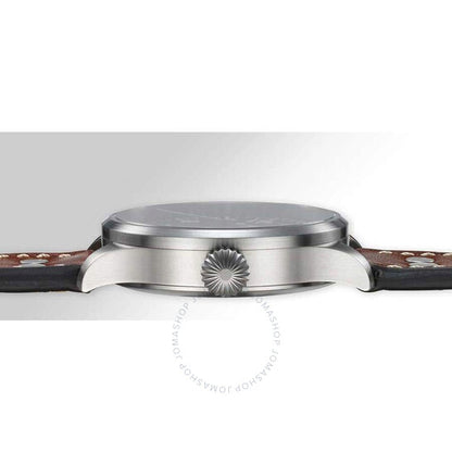 ساعة لاكو آخن الأوتوماتيكية للرجال بمينا أسود