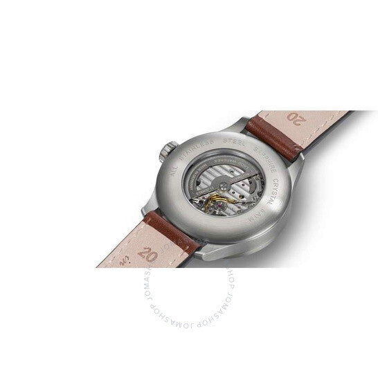 ساعة لاكو آخن الأوتوماتيكية للرجال بمينا أسود