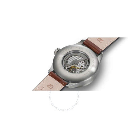 ساعة لاكو آخن الأوتوماتيكية للرجال بمينا أسود