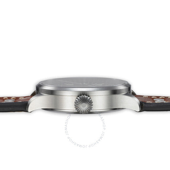 ساعة لاكو أوغسبورغ الأوتوماتيكية للرجال بمينا أسود