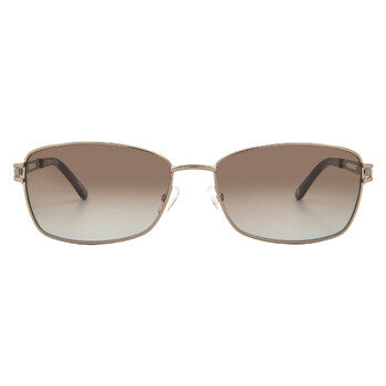 Brown Gradient Rectangular Ladies Sunglasses