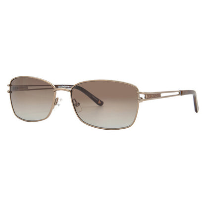 Brown Gradient Rectangular Ladies Sunglasses