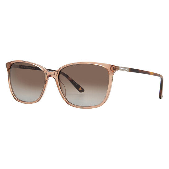 Brown Gradient Square Ladies Sunglasses