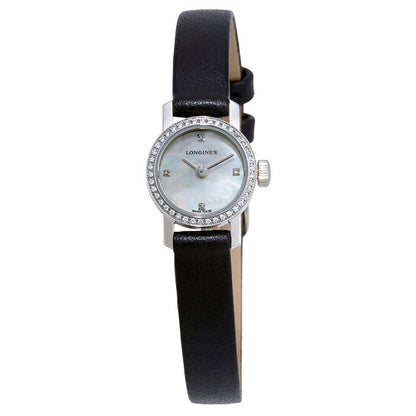 Longines, Mini Mother of Pearl Dial Ladies Leather Watch