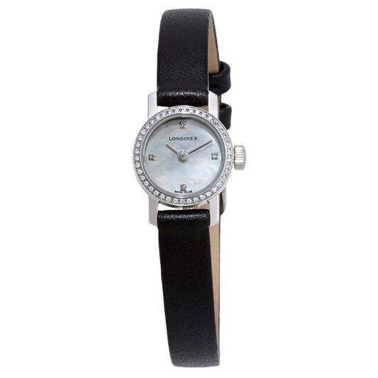 Longines, Mini Mother of Pearl Dial Ladies Leather Watch